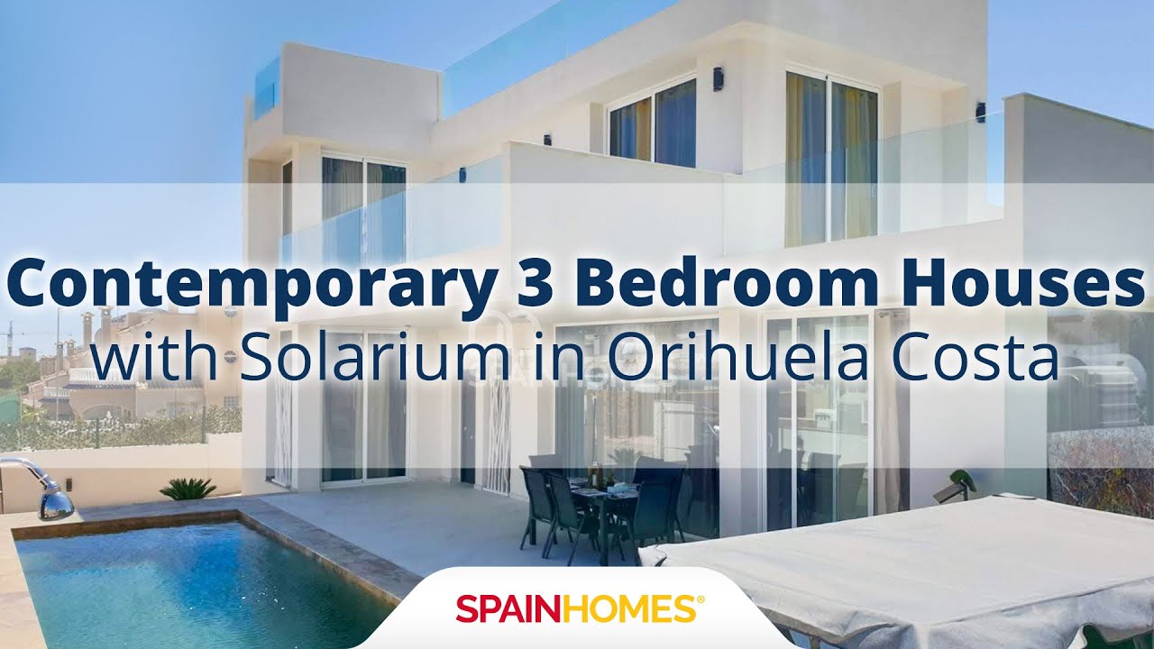 Contemporary 3 Bedroom Houses with Solarium in Orihuela Costa