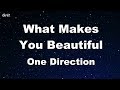 What Makes You Beautiful - One Direction Karaoke 【No Guide Melody】 Instrumental