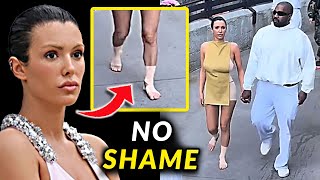 Bianca Censori Caught Walking Barefoot At Disneyland (what is she wearing?)