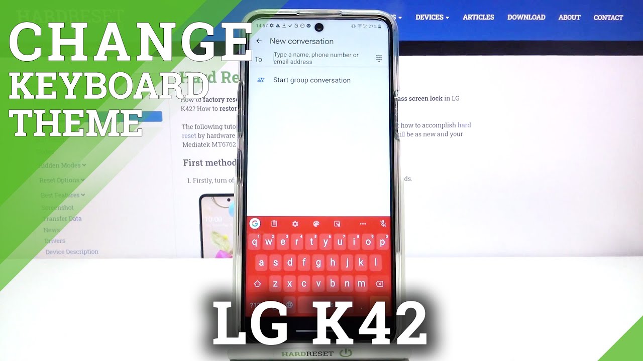 How to Customize Keyboard – Change Keyboard Theme on LG K42