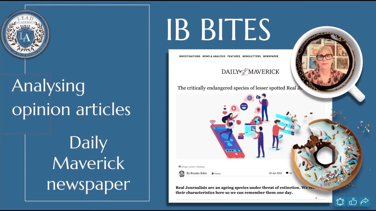 Analysing Opinion Articles: Daily Maverick newspaper