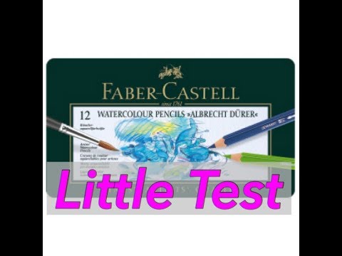 , title : 'Watercolor Pencils - Faber Castell Albrecht Dürer - Little test'