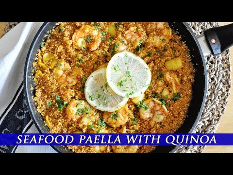 How to Make a SIMPLE Seafood Paella with Quinoa