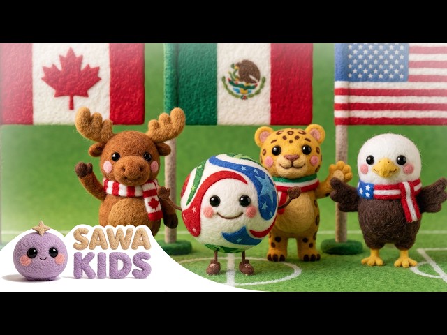 The World Plays Together | AI-Animated World Cup 2026 Kids Song