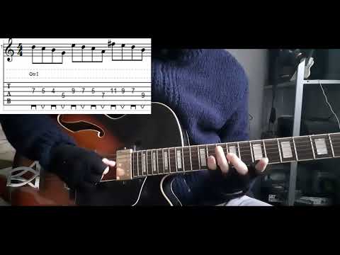 G Major Diatonic Triads with Passing Note Lick (with tabs) - DP's Guitar Encyclopedia