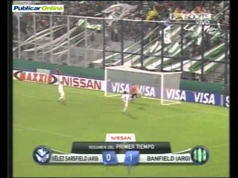 El Gol de Banfield 1 Velez 0 por la sudamericana