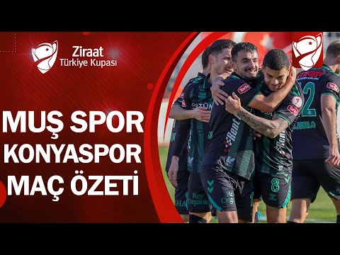 Muş Spor Kulübü 1-4 Konyaspor | MAÇ ÖZETİ |  Ziraat Türkiye Kupası 4.  Tur Maçı