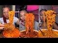 Extra Spicy Creamy Buldak Samyang Noodles Mukbang TikTok Compilation ️