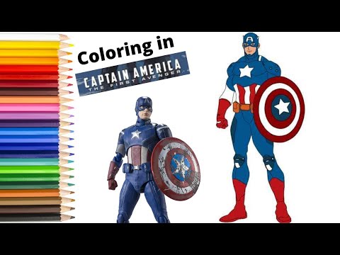 Captain AmericaThe first Avenger Coloring page/NCS Releas Super Heroes