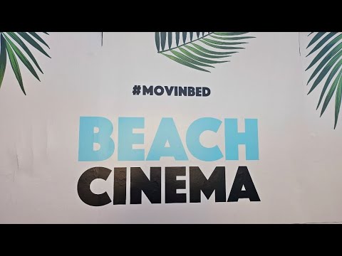 Mov'in bed - World's biggest outdoor Beach bed cinema, Barangaroo, Sydney