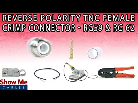 Reverse Polarity TNC Female Crimp Connector For RG59 & RG62 - Perfect For DIY Installs!