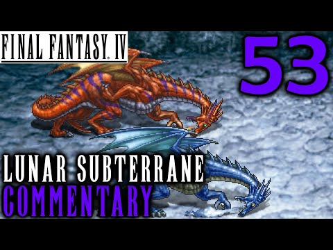 Final Fantasy IV Walkthrough Part 53 - The Lunar Subterrane Resumes: Dragons & Ahriman