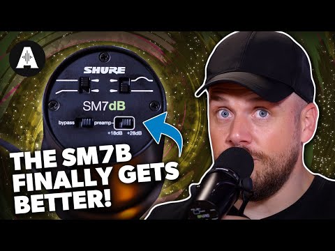 Shure SM7dB Cardioid Dynamic Microphone with Built-In Preamp 2023 - Present - Black image 7