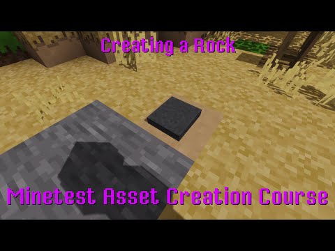 Creating a basic rock | Minetest Asset Creation Course