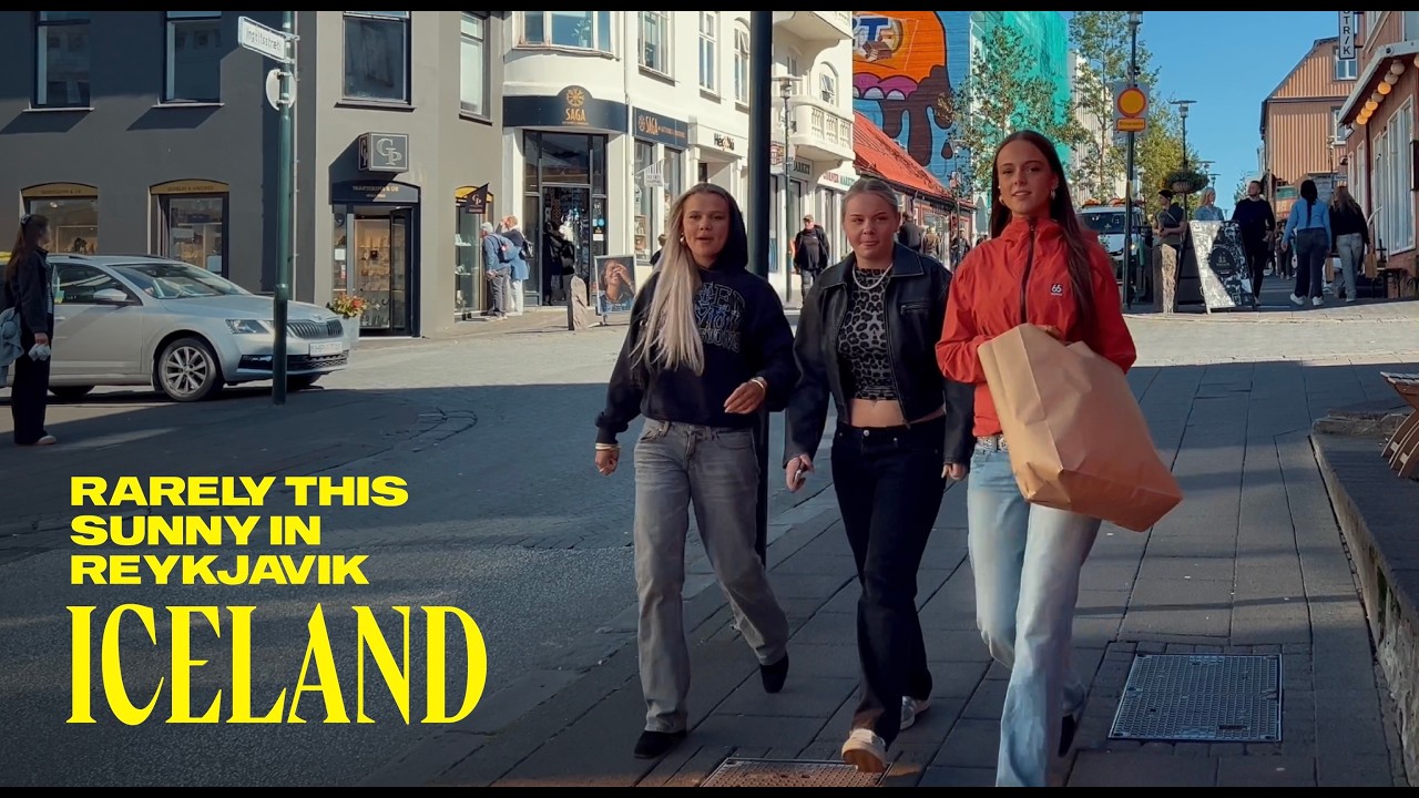 Immersive street-level walking tour through Reykjavik, Iceland, showcasing authentic urban landscapes, local architecture, and the vibrant atmosphere of the city's neighborhoods