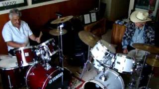 JOHNNY CUVIELLO-ERNIE DURAWA-Two Drummers SOLO Texas Drummer Boy 5/15/09 Austin, Tx