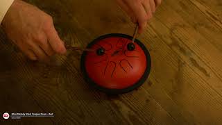 Nino Mini Melody Steel Tongue Drum - Red