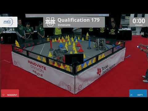 2018 VEXU Innovate Q179 - MASON1 vs HIT1 - 103 to 54