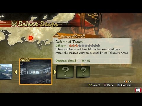 Samurai Warriors 4 Campaign Walkthrough (PS4) Legend of Kanto Part 2 - Defense of Totomi