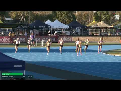 Girls U13 200m Timed Final 3 : 2024-25 State Track and Field Championships