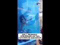 Shopping mall mermaid struggles for air as tail gets caught
