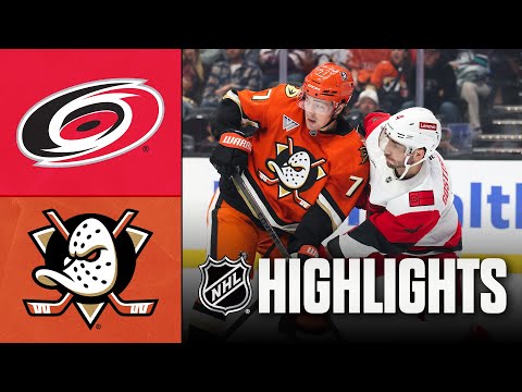 NHL Highlights | Hurricanes vs. Ducks | October 16, 2025