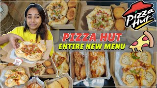 Eating entire *𝐏𝐈𝐙𝐙𝐀 𝐇𝐔𝐓* 𝐔𝐧𝐭𝐫𝐢𝐞𝐝 𝐍𝐞𝐰 𝐌𝐞𝐧𝐮 | Non Veg & Veg Both | Food Challenge