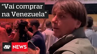 Bolsonaro se irrita com crítica sobre preço do arroz