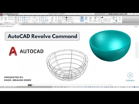 AutoCAD Revolve Command | AutoCAD 3d Modeling | AutoCAD Bowl | CADable |CADable tutorials #autocad3d