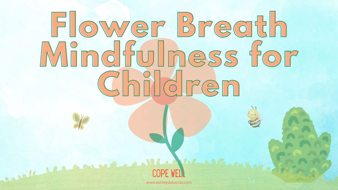 Spring Breathing Exercise for Kids | Follow the Bee Around the Flower | Mindfulness for Children