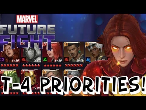 T-4 priority list can guide you to your next T-4! Marvel Future Fight