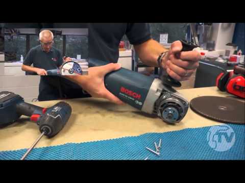 How to Set up the Bosch GWS20 230H Grinder for Cutting