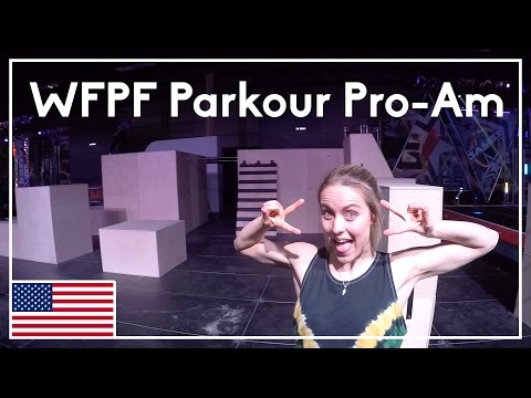 Backstage at WFPF Parkour Pro-Am Championship
