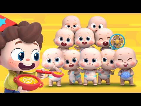 Take Care of 10 Little Babies | Numbers Song | Baby Care | Nursery Rhymes & Kids Songs | BabyBus