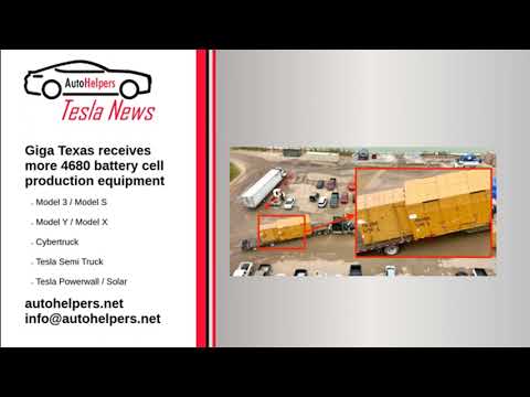 Giga Texas receives more 4680 battery cell production equipment