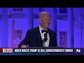 Biden slams Trump at White House Correspondents’ Dinner, Trump swiftly reacts - Video