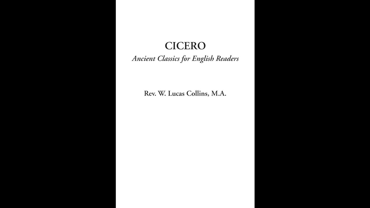 Cicero (Ancient Classics for English Readers) -