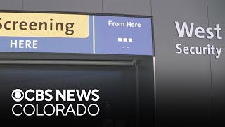 Long lines at Denver International Airport TSA security checkpoints