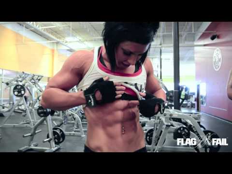 IFBB PRO DANA LINN BAILEY and NICK TRIGILI train shoulders
