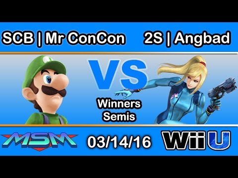SCB | ConCon (Luigi) Vs. 2S | Angbad (Zero Suit Samus) Winners Side - Smash Wii U