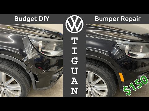 VW Tiguan Front Bumper DIY Repair, Bumper Guide and Fender Flare Replacement incl Bumper Removal