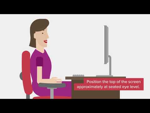 Four steps to sit properly at your desk