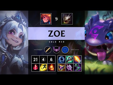 Zoe Mid vs Kog'Maw: Legendary - EUW Master Patch 14.20