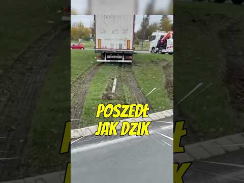 Poszedł w rondo #truckdriver #trucker #truckfails #kolekaproblem #camionista