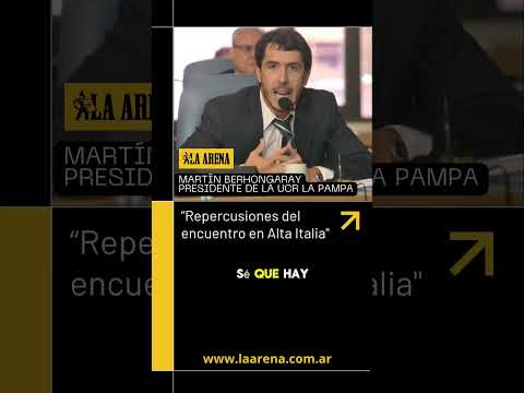 MARTÍN BERHONGARAY - Presidente de la UCR La Pampa shorts reels  Sobre repercusiones del encuentro…