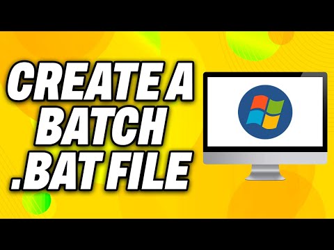 How To Create A Batch Bat File On Windows Quick Fix
