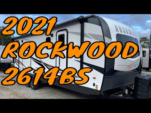 New Updated 2021 Forest River ROCKWOOD 2614BS Travel Trailer Large Master Bedroom Dodd RV Show Tour