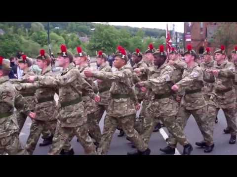 Laying Down Of The Black Watch Colours Parade Perth Perthshire Scotland June 23rd