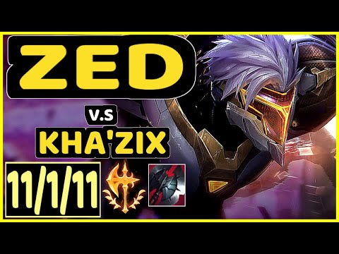 4LAN (ZED) vs KHA'ZIX - 11/1/11 KDA JUNGLE GAMEPLAY - BR Ranked MASTER