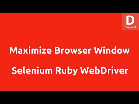 Selenium Ruby Open Firefox Browser